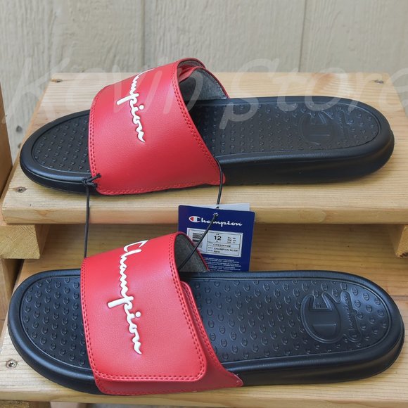 Champion‎ Unisex Slide- RED - Picture 1 of 3